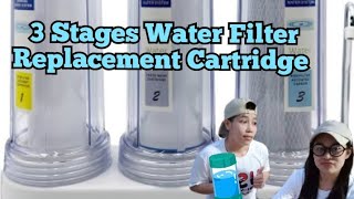 3 STAGES WATER FILTER REPLACEMENT CARTRIDGE 💦💧🚰 VLOG 180 [upl. by Annelise]