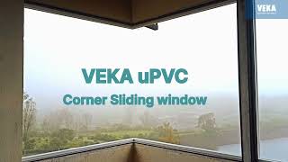 VEKA uPVC  Corner sliding window [upl. by Enitsej]