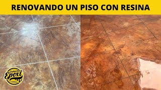 Renovando Un Piso Con Resina Epoxica  Cubiertas Epoxi [upl. by Avivah297]