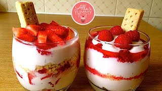 Healthy Dessert  Strawberry Mess Recipe  Pецепт Легкий клубничный десерт [upl. by Aeneas]