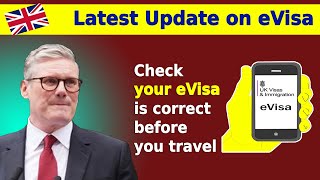 Check your eVisa is correct before you travel  e Visa UK evisa [upl. by Dollar145]