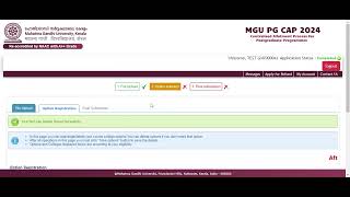 MGU  Steps for registering options for SportsCulturalPD Quota [upl. by Isabea553]