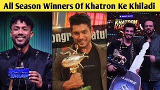 Khatron Ke Khiladi All Season Winners And Their Prize Money  khatron Ke Khiladi 13 [upl. by Ilohcin]