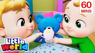 Sick Day Song  60 Minutes of Kids Songs amp Nursery Rhymes by Little World [upl. by Ramirolg]