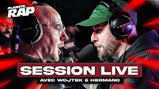 Wojtek amp Hermano saffrontent en live  PlanèteRap [upl. by Hillell979]