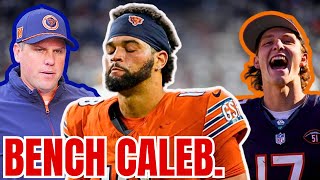 Bears Players DEMAND Caleb Williams BENCHED Chicago FIRES Shane Waldron FRANCHISE MELTDOWN [upl. by Ahsiya]