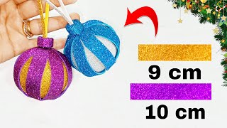 أسهل طريقه لعمل كرات رأس السنه 🎄DIY Christmas ball [upl. by Notsgnik]