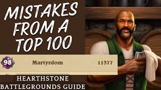 Hearthstone Battlegrounds Guide  Top 100 Player Mistakes You Must Avoid [upl. by Oigaib]