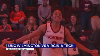 Hokies women men sweep season openers in Cassell Coliseum [upl. by Aicirtel]