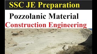 SSC JE Preparation Pozzolanic Material  Construction Materials  By Munesh sir [upl. by Hodess]