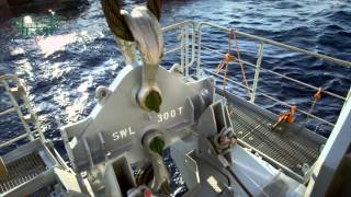 SAL MV Lone Installing Subsea Manifold [upl. by Milissent]