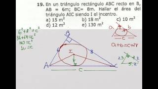 Ãreas cÃ­rculo inscrito teorema de Poncelet incentro [upl. by Adia]