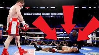 How a fighter got the Knockout when losing  CaneloKhan [upl. by Terrye]