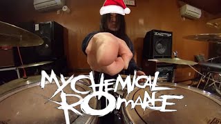 My Chemical Romance  All I Want for Christmas Is You Mariah Carey drumcover [upl. by Beeck803]