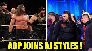 AOP SHOCKING RETURNS TO WWE  Joins AJ Styles Shocking ATTACK on Roman Reigns amp The Bloodline [upl. by Soisatsana]