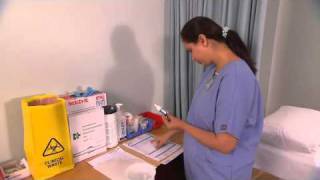 Medical Assistant Training Irrigate Ear and Instilling Ear Medication [upl. by Kantor]