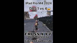 DBS 1 vs 4 😱in BGMI New Event  IPad Pro M4 2024 souvikdlive bgmi bgmishorts pubg [upl. by Htrap]