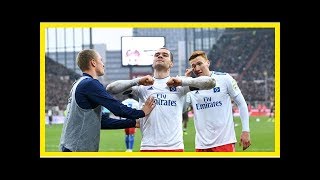 Bierdusche amp GesängeHSV feiert Lasogga [upl. by Hatcher181]