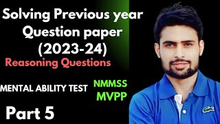 COMPETITIVE Reasoning  Part 5  NMMSS  MVPP  PAWAN KUMAR  SlicingScience [upl. by Miehar296]