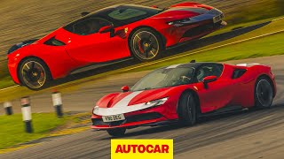 Ferrari SF90 Review  UK track and road test of 1000hp hypercar  Autocar [upl. by Sinnelg]