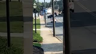 Train smashes into truck on North Carolina railway crossing [upl. by Reddy]