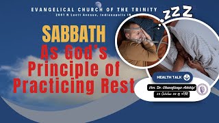 Rebroadcase Sabbath Gods Principle of Rest  Ven Dr Oluwafisayo Adebiyi  23 Oct 2024 [upl. by Pall]