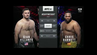 MUST SEE THIS WILD KICK Chris BARNETT vs Gian Villante [upl. by Edmanda]