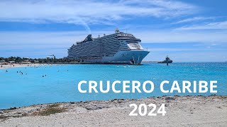 CRUCERO EN MSC SEASCAPE POR EL CARIBE  DESDE MIAMI 2024 [upl. by Ihcalam481]