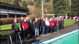 Calon Lan performed outside the Matlock Bath Hotel [upl. by Haeckel994]