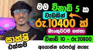 online job sinhala  online job at home sinhala  E money sinhala  online salli hoyana karama [upl. by Elhsa]