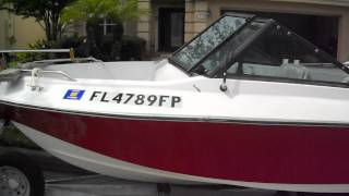 1988 VS 16 FT Fish n Ski Boat Sportcraft 60 HP Johnson Outboard [upl. by Yanrahs]