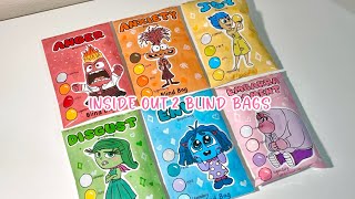 💛paper diy💛 INSIDE OUT 2 Blind Bags opening  ASMR  applefrog [upl. by Eldridge]