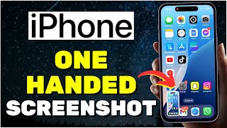 How To Take A Screenshot With One Hand On iPhone 2024 [upl. by Leirza]