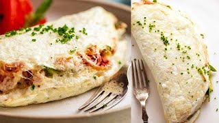 Egg White Omelette super fluffy souffléstyle [upl. by Nairda]