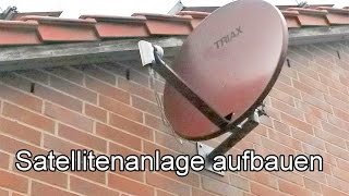 Satellitenfernsehen installieren – DVBS anschließen  Satellitenanlage verkabeln  Aufbau [upl. by Astrid894]