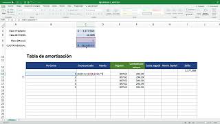 Ejercicio Tabla de amortización ok [upl. by Boyer]