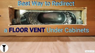 Redirect Vents Under Cabinet Using Toe Ductor Kit [upl. by Joshua]