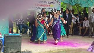 cg dance performance mahua jhare😍 independence day school program chhattisgarhi dancevideo [upl. by Marti]