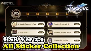 Honkai Star Rail 21 All Sticker Collection Locations [upl. by Elreath346]