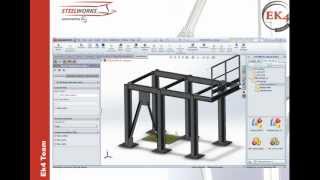 SolidWorks PLUG IN  EK4 SteelWorks ADVANCED [upl. by Eanej]