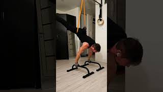 Planche with Resistance Bands Подкачка горизонта спорт workout sports calisthenics motivation [upl. by Llennoj]