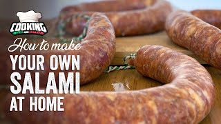 How to MAKE ITALIAN SALAMI at home using basic ingredients by Cooking with an Italian [upl. by Neehcas]