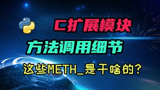 【python】C扩展里这些METH都是干啥的？聊聊C模块的方法传参 [upl. by Raffarty]