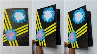 How To Make a Handmade BROCHURE For School Project  With Front Design Ideas [upl. by Biancha832]