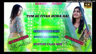 Tom se piyar huwa haidj SHANKAR dj KRISHNA BEGNADIH BASSBOOSTED SYSTEM FAAD MIX krishna present [upl. by Shadow]