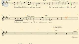 Violin  God Only Knows  The Beach Boys  Sheet Music Chords amp Vocals [upl. by Lindell]