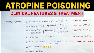 Autonomic Pharmacology  11  Atropine Poisoning  EOMS [upl. by Kermie134]