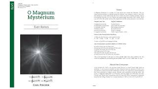 O Magnum Mysterium CM9698 by Evan Ramos [upl. by Fini]