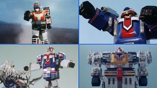 Turboranger All Gattai Turbo robo  Super turbobuilder [upl. by Ketchan524]