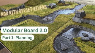 How I Made this Grassy Modular Wargaming Board V20 Part 1  Planning  Miniature Terrain Tutorial [upl. by Ainevuol]